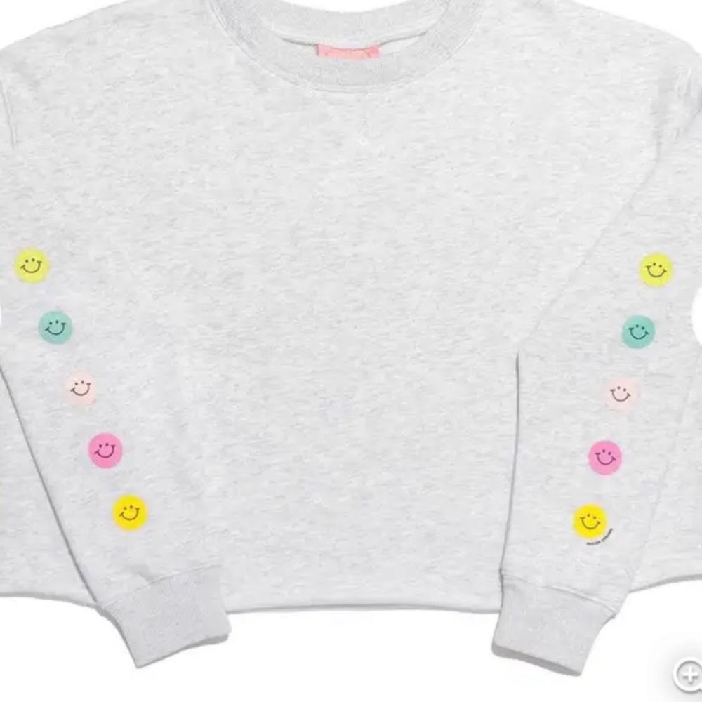 Frazier sterling cropped smile sweatshirt size small - Picture 2 of 4